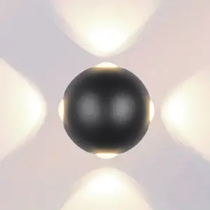 Comparateur de prix : Trio Lighting Applique d'extérieur LED Avisio, noir, à 4 lampes, semi-...