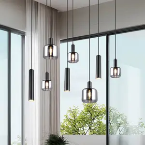 Comparateur de prix : Lampe suspendue pour table à manger Mataro avec pendules - 364100832