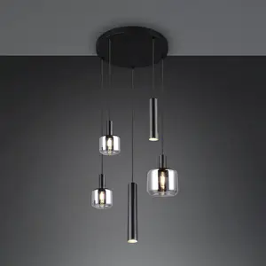TRIO Leuchten Mataro Suspension, 1 x E27, 2 x E14, 2 x GU10, 364130532, pas cher