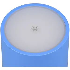 Reality Leuchten Lampe de table LED rechargeable Fernandez, bleu, IP54... pas cher