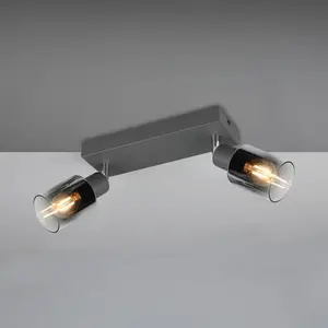 Comparateur de prix : Reality Leuchten Spot pour plafond Cadiz, à 2 lampes, E14, anthracite