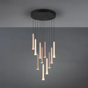 TRIO Leuchten Fiato Suspension LED, cache-piton rond, 352091117,