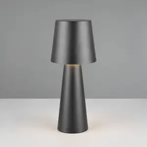 Comparateur de prix : Trio Lighting Lampe à poser Nubian, noir, hauteur 40 cm, métal, E27