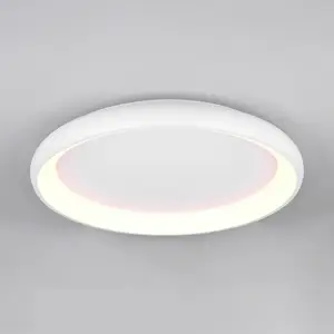 Comparateur de prix : Trio Lighting Plafonnier LED Cardona, Ø 75 cm, blanc mat, métal, CCT