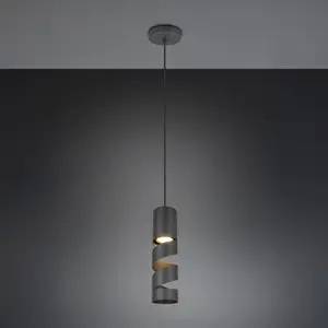 Comparateur de prix : Trio Lighting Suspension Stream, noir, Ø 8 cm, métal, GU10