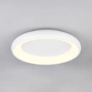 Comparateur de prix : Trio Lighting Plafonnier LED Cardona, Ø 62 cm, blanc mat, métal, CCT