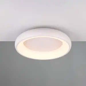 Comparateur de prix : Trio Lighting Plafonnier LED Cardona, Ø 46,5 cm, blanc mat, métal, CCT