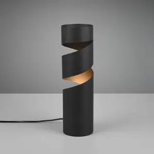 Trio Lighting Lampe à poser Stream, noir, hauteur 35 cm, métal, GU10 pas cher