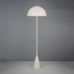 Comparateur de prix : Trio Lighting Lampe sur pied Alfie, gris clair mat, métal, E27