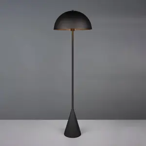 Comparateur de prix : Trio Lighting Lampe sur pied Alfie, noir mat, métal, E27
