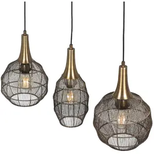 TRIO Leuchten Soraya Suspension E27, 365400304, pas cher