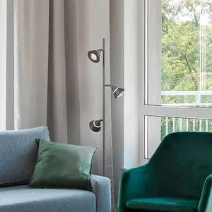 Trio Lighting lampe sur pied LED Romeo, hauteur 150 cm, noir, métal, à...Vendu parluminaire