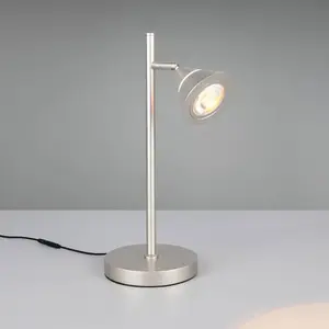 Trio Lighting lampe à poser LED Romeo, hauteur 40 cm, couleur nickel, ... pas cher
