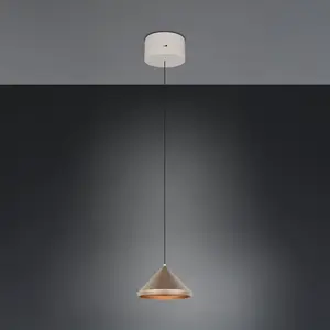 Trio Suspension moderne Laguna Ø 18cm marron café - 336210165 pas cher