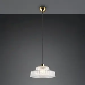 Suspension en verre transparent pas cher