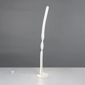 Comparateur de prix : Reality Leuchten Lampadaire LED Ginko, blanc mat, métal, hauteur 110 c...