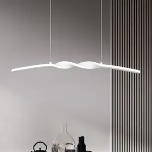 Reality Leuchten Suspension LED Ginko, blanc mat, métal, longueur 79 c...