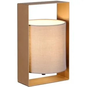 Lampe de table 27 cm métal et tissu Pail Trio Lighting pas cher