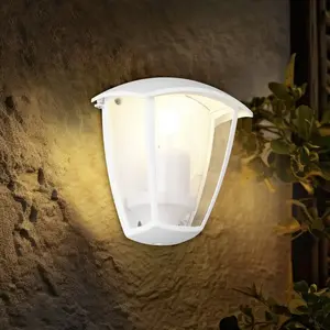 Comparateur de prix : Trio Lighting Applique d'extérieur murale VENTA, blanche, encastrée, h...