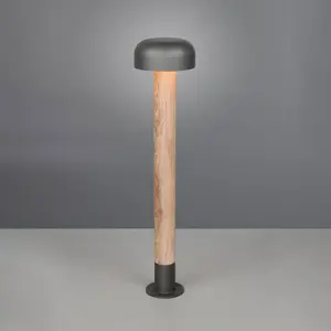 Trio Lighting Bornes lumineuses FRASER, aspect bois, hauteur 85 cm, mé... pas cher