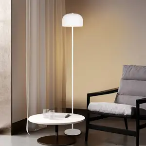 Comparateur de prix : Reality Leuchten Lampadaire LED rechargeable Jeff, blanc, métal, haute...