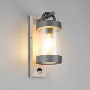 Comparateur de prix : Trio Lighting Applique d'extérieur Sambesi, aspect bois, aluminium mou...