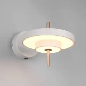 Comparateur de prix : Trio Lighting Applique murale LED Keaton, gris clair, Ø 20 cm, métal, ...