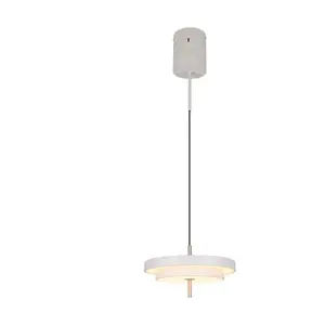 Trio Lighting Suspension LED Keaton, gris clair, Ø 40 cm, métal, CCT