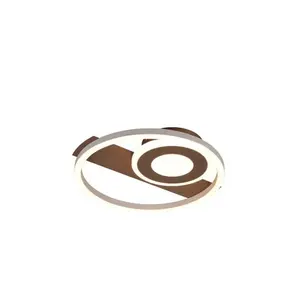 Reality Leuchten Plafonnier LED Horus, café, 2500 lm, 3000 K, métal pas cher