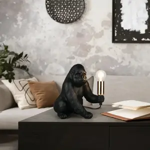 Lampe design en plastique noir pas cher