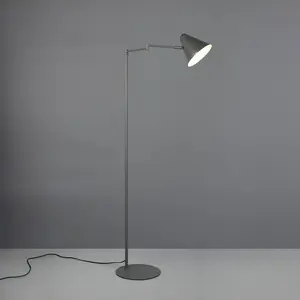 Trio Lighting Lampadaire Cosima, anthracite, hauteur 126 cm, métal