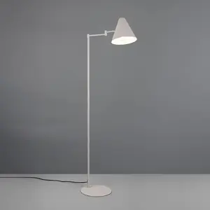 Trio Lighting Lampadaire Cosima, gris clair, hauteur 126 cm, métal
