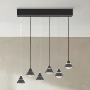 TRIO Leuchten Romeo Suspension à 6 sources lumineuses, LED, 337010632, pas cher