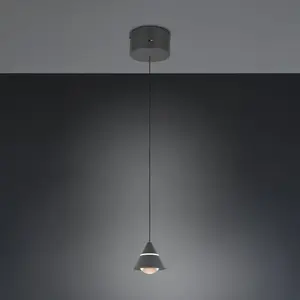 Comparateur de prix : Trio Lighting Suspension LED Romeo, Ø 14 cm, noir, métal, CCT