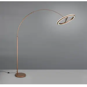 Trio Lighting Lampadaire LED Amador, brun café, hauteur 205 cm MétalVendu parluminaire