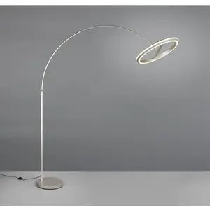 Lampadaire design en métal gris