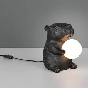 Reality Luminaires Lampe de table CAPI noir L x H x P 23 x 25 x 16 cm ... pas cher