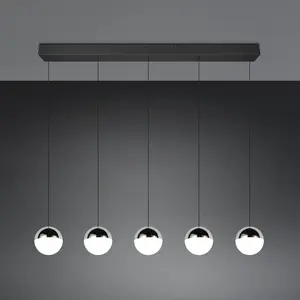 Lampe Suspendue À 5 Lumières Senta Chrome - R33555106