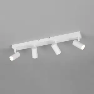 Reality Leuchten Spot Taryn, blanc mat, longueur 62 cm, à 4 lampes, mi... pas cher