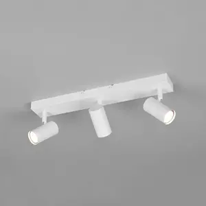 Reality Leuchten Spot Taryn, blanc mat, longueur 45 cm, à 3 lampes, GU... pas cher