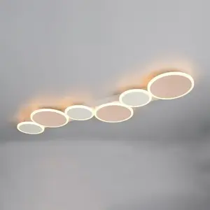 Trio Lampe De Plafond Ovela Marron Moka - 636910665 pas cher