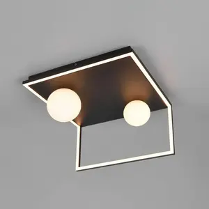 Lampe De Plafond À Design Arola Noir - 638110132