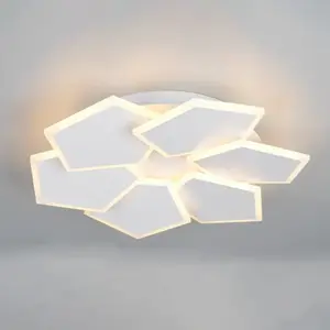 Luminaires TRIO Plafonnier LED ZAYA DH 50,50 x 8 cm blanc Plafonnier pas cher