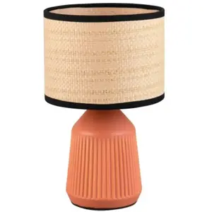 Lampe design, Lampe vintage en céramique 26 cm Formentera Terracotta e... pas cher