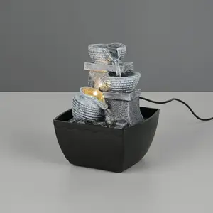 Comparateur de prix : Reality Luminaires Lampe de table LED LUMA LHP 12x18x13 cm marron Lamp...