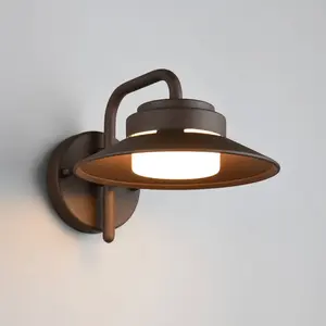 Comparateur de prix : Trio Lighting Applique d'extérieur Atrato, couleur rouille, Ø 20 cm, m...