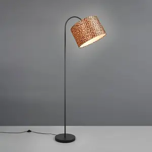 Lampadaire design, Lampadaire style léopard Pardina Noir en Metal, BOI... pas cher