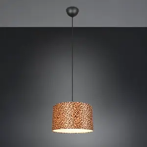 Suspension, Suspension Pardina léopard Ø40 cm Noir en Metal, BOITE A D... pas cher
