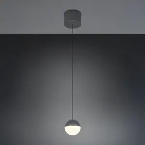 Reality Leuchten Suspension LED Senta, anthracite, Ø 10 cm, 3 000 K, à...Vendu parluminaire