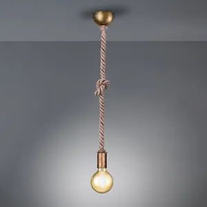 Comparateur de prix : Trio Lighting Suspension Rope avec corde décorative 1 lampe